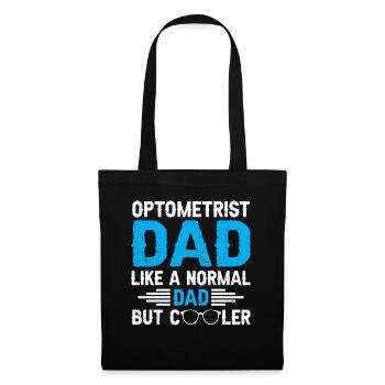 Optiker Geschenk Optometrie - Stoffbeutel - Schwarz - Vorne
