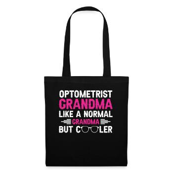 Optiker Geschenk Optometrie - Stoffbeutel - Schwarz - Vorne