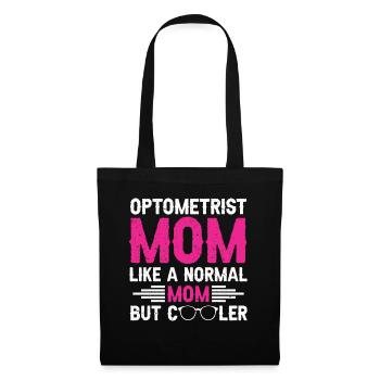 Optiker Geschenk Optometrie - Stoffbeutel - Schwarz - Vorne