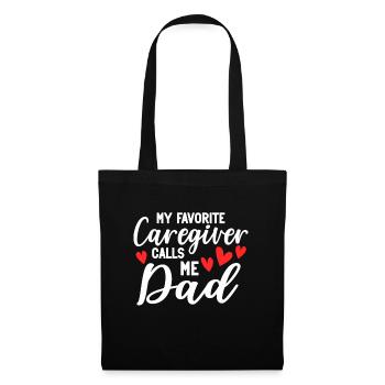 Infirmière soignante - Sac en tissu - noir - Devant