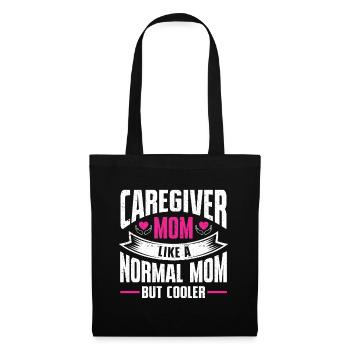 Infirmière soignante - Sac en tissu - noir - Devant