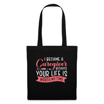 Caregiver Gift Nurse - Tote Bag - black - Front