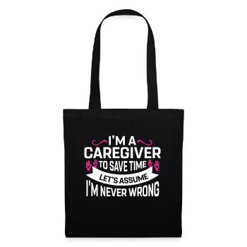 Caregiver Gift Nurse - Tote Bag - black - Front