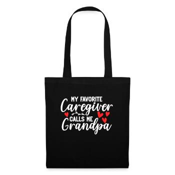Infirmière soignante - Sac en tissu - noir - Devant