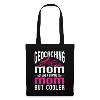 Cadeau Geocaching Geocacher Geocache - Sac en tissu - noir - Devant