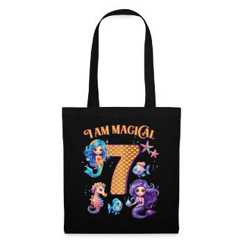 Mermaid Birthday 9 years - Tote Bag - black - Front