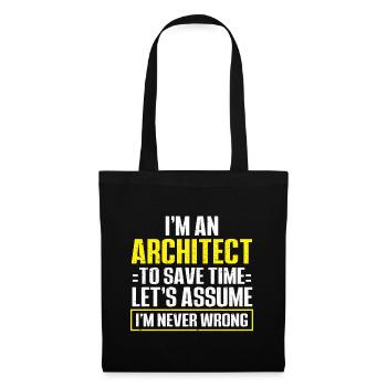 Architect's Gift, Architecture Lover - Tote Bag - black - Front