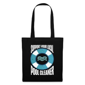 Nettoyage de piscine Travail Gardien de piscine - Sac en tissu - noir - Devant
