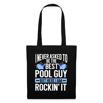 Nettoyage de piscine Travail Gardien de piscine - Sac en tissu - noir - Devant