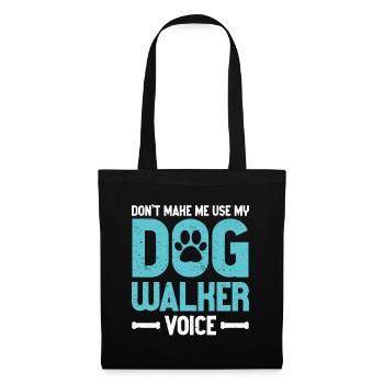 Cadeau de dog sitter, gardien de chien professionnel - Sac en tissu - noir - Devant