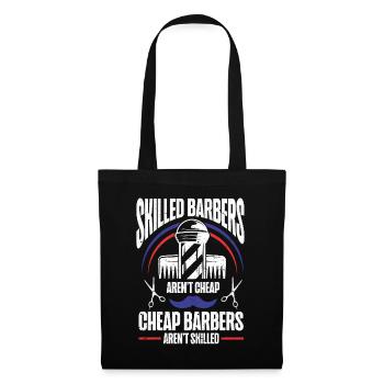 Lustiges Friseur Geschenk Stylist Friseur - Stoffbeutel - Schwarz - Vorne