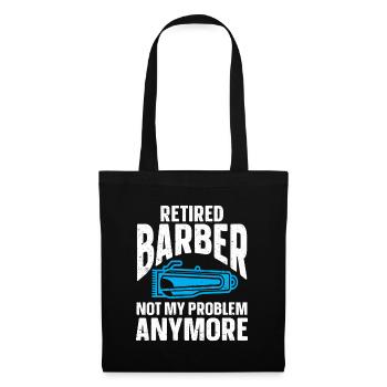 Lustiges Friseur Geschenk Stylist Friseur - Stoffbeutel - Schwarz - Vorne