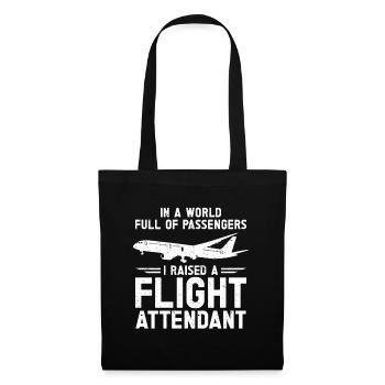 Flight Attendant Papa Stewardess Flight Attendant - Tote Bag - black - Front