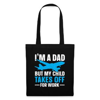 Flight Attendant Papa Stewardess Flight Attendant - Tote Bag - black - Front