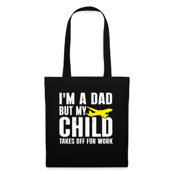 Flight Attendant Papa Stewardess Flight Attendant - Tote Bag - black - Front