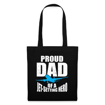 Flight Attendant Papa Stewardess Flight Attendant - Tote Bag - black - Front