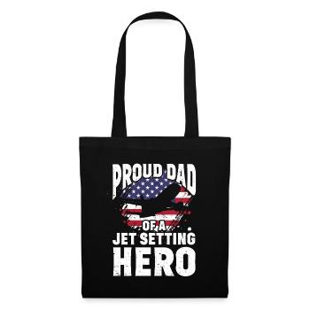 Flight Attendant Papa Stewardess Flight Attendant - Tote Bag - black - Front