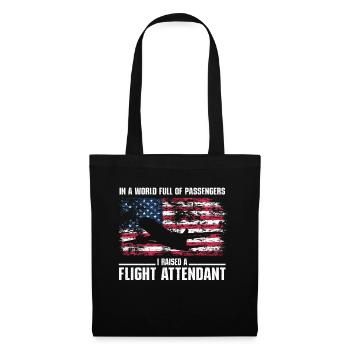 Flight Attendant Papa Stewardess Flight Attendant - Tote Bag - black - Front