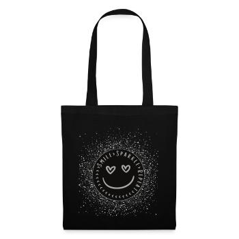 Smile Sparkle Repeat - Stoffbeutel - Schwarz - Vorne