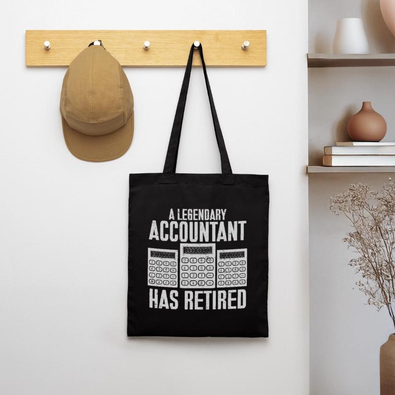 Comptable des régimes de retraite CPA Comptable comptable Sac en tissu