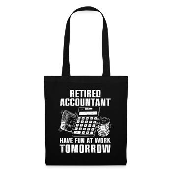 Pension Accountant Cpa Accounting Accountant - Tote Bag - black - Front