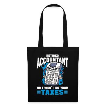 Pension Accountant Cpa Accounting Accountant - Tote Bag - black - Front