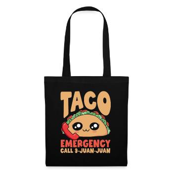 Appel d’urgence pour tacos 9 Juan Juan - Sac en tissu - noir - Devant