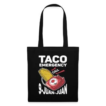 Appel d’urgence pour tacos 9 Juan Juan - Sac en tissu - noir - Devant
