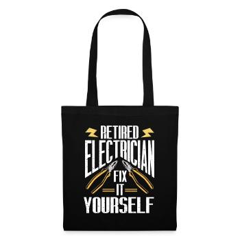 Retired Electrician Gift Electrician - Tote Bag - black - Front