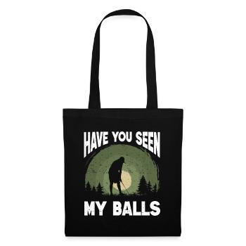 Golf Geschenk Für Golfer - Stoffbeutel - Schwarz - Vorne