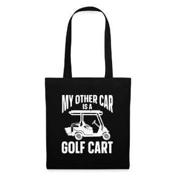 Golf Geschenk Für Golfer - Stoffbeutel - Schwarz - Vorne