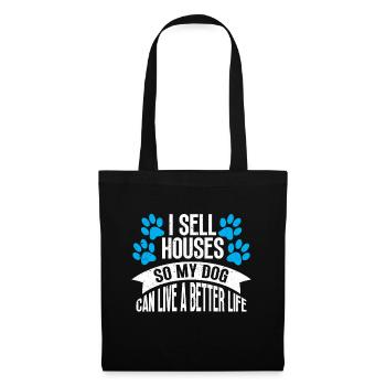 Agents immobiliers Agents immobiliers - Sac en tissu - noir - Devant