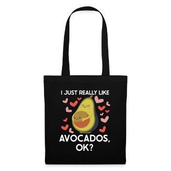 Avocado I like avocados - Tote Bag - black - Front