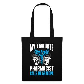 Apotheker Geschenk Apotheke - Stoffbeutel - Schwarz - Vorne