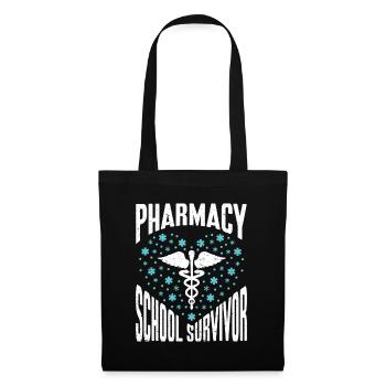 Apotheker Geschenk Apotheke - Stoffbeutel - Schwarz - Vorne
