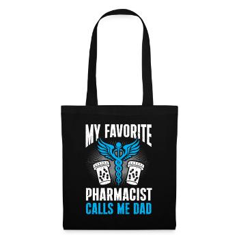 Apotheker Geschenk Apotheke - Stoffbeutel - Schwarz - Vorne