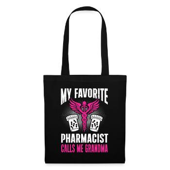 Apotheker Geschenk Apotheke - Stoffbeutel - Schwarz - Vorne