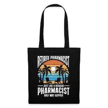Apotheker Geschenk Apotheke - Stoffbeutel - Schwarz - Vorne