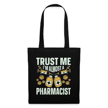 Apotheker Geschenk Apotheke - Stoffbeutel - Schwarz - Vorne