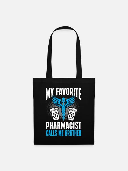 Apotheker Geschenk Apotheke - Stoffbeutel - Schwarz