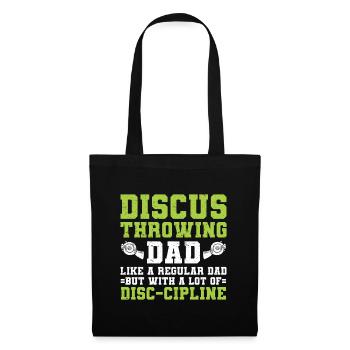 Lanceur de disque Athlétisme Lancer du disque - Sac en tissu - noir - Devant