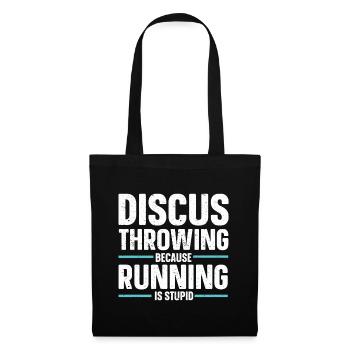 Lanceur de disque Athlétisme Lancer du disque - Sac en tissu - noir - Devant