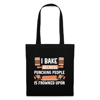 Pâtisserie cadeau boulanger pour les boulangers - Sac en tissu - noir - Devant
