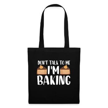 Chef Pâtissier Pâtisserie Boulanger Pâtisserie Pâtisserie - Sac en tissu - noir - Devant