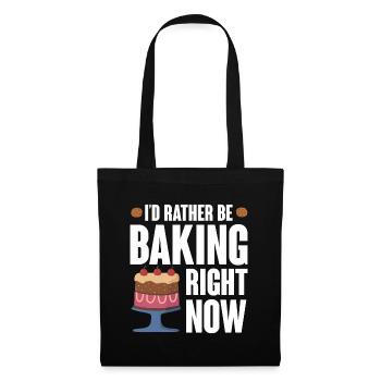 Chef Pâtissier Pâtisserie Boulanger Pâtisserie Pâtisserie - Sac en tissu - noir - Devant