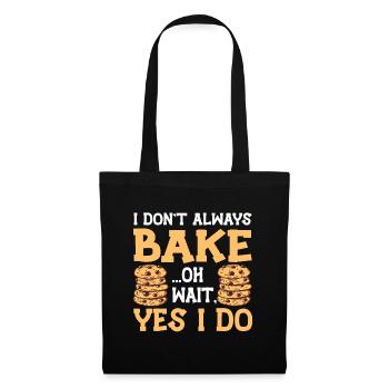 Kekse Backen Weihnachten Plätzchen Bäcker - Stoffbeutel - Schwarz - Vorne