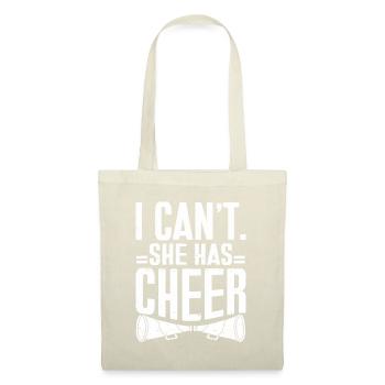 Cheerleader Cheerleading Cheer - Stoffbeutel - Natur - Vorne