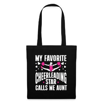 Cheerleader Cheerleading Cheer Aunty - Tote Bag - black - Front