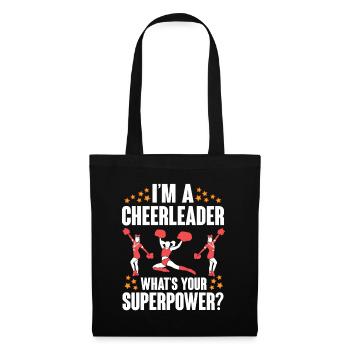 Cheerleader Cheerleading Cheer - Tote Bag - black - Front