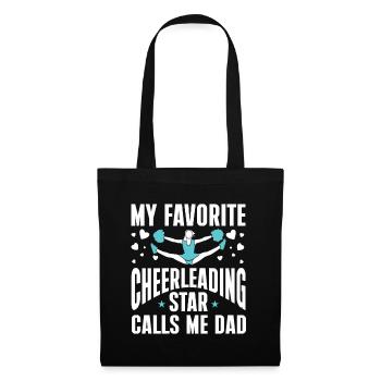 Pom-pom girl Cheerleading Cheerleading Papa - Sac en tissu - noir - Devant